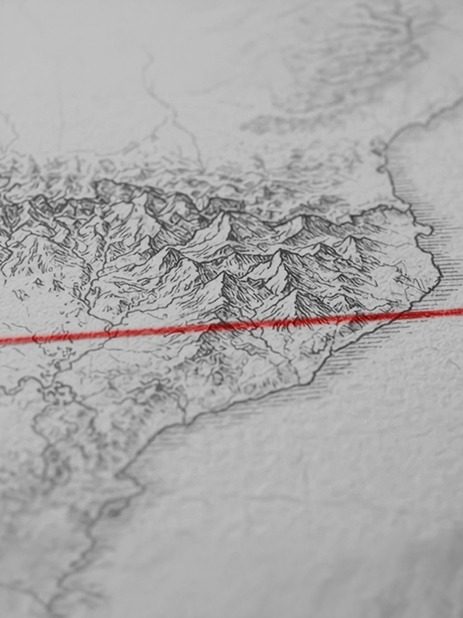 mapa catalunya bn